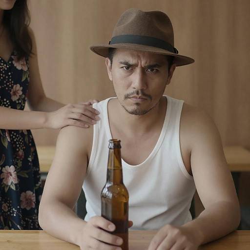 Intimate Moment: Man and Woman Interaction