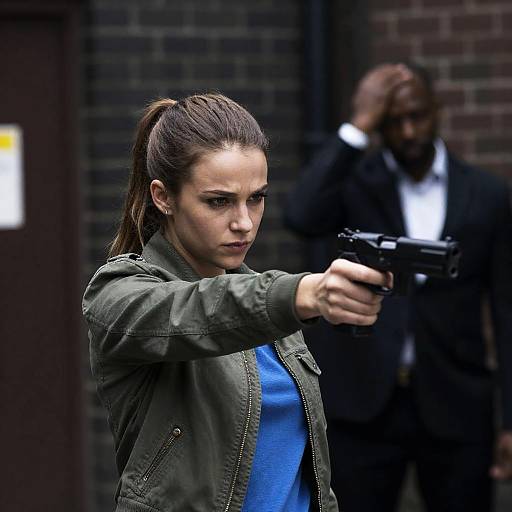 Intense Urban Standoff with Handgun