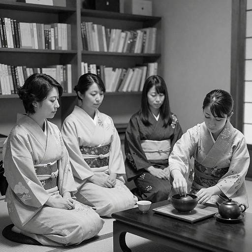 Japanese Women Performing Tea Ceremony