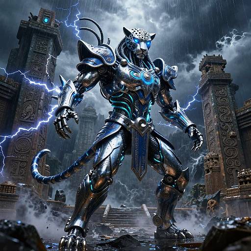 Tlaloc as Liquid Metal Android