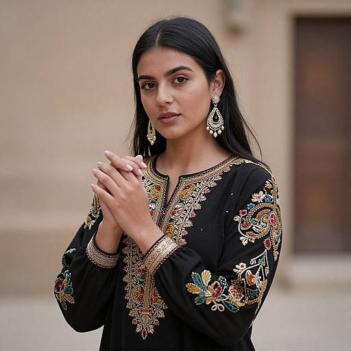 Realistic Female in National Costume