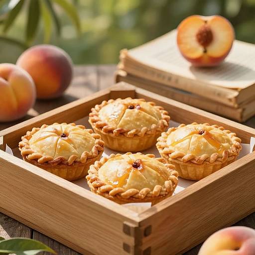 Peach Hand Pies in Sunlit Crate