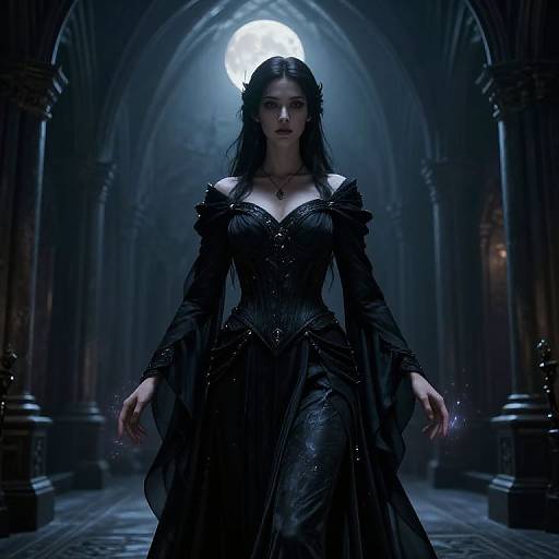 Moonlit Gothic Portrait of Ranni