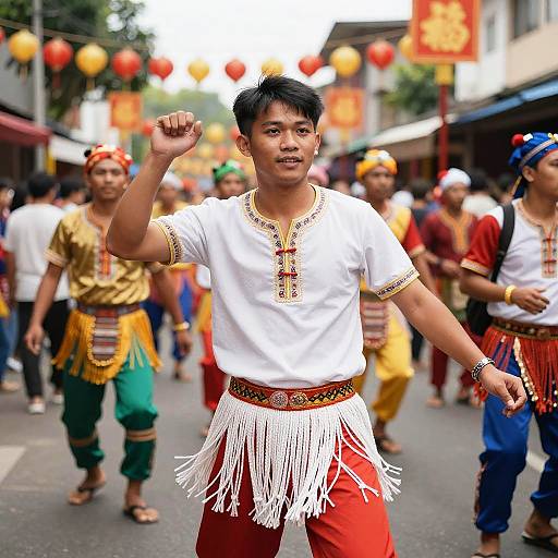 Vibrant Asian Cultural Festival Scenes