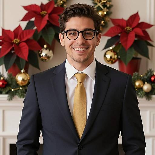 Festive Portrait of a Young Professional