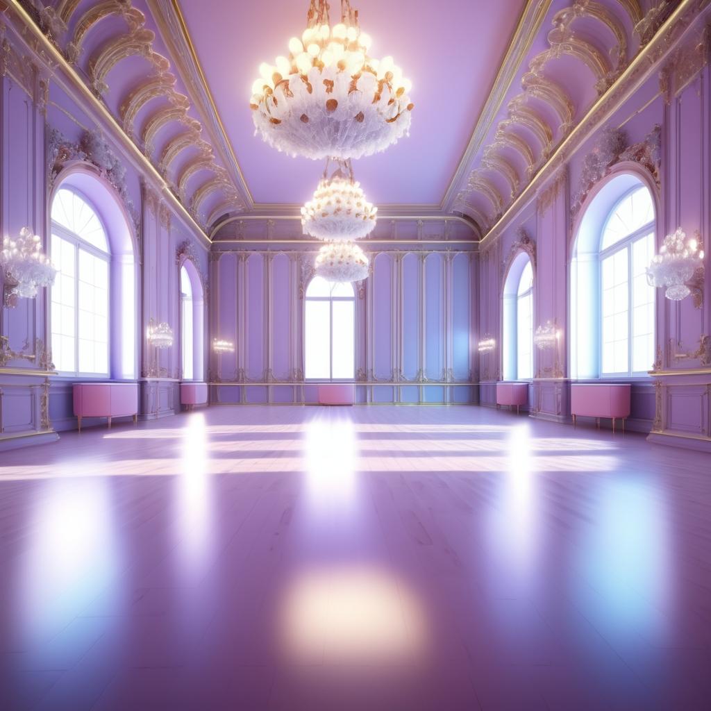 Hyper-Realistic Renaissance Ballroom Elegance