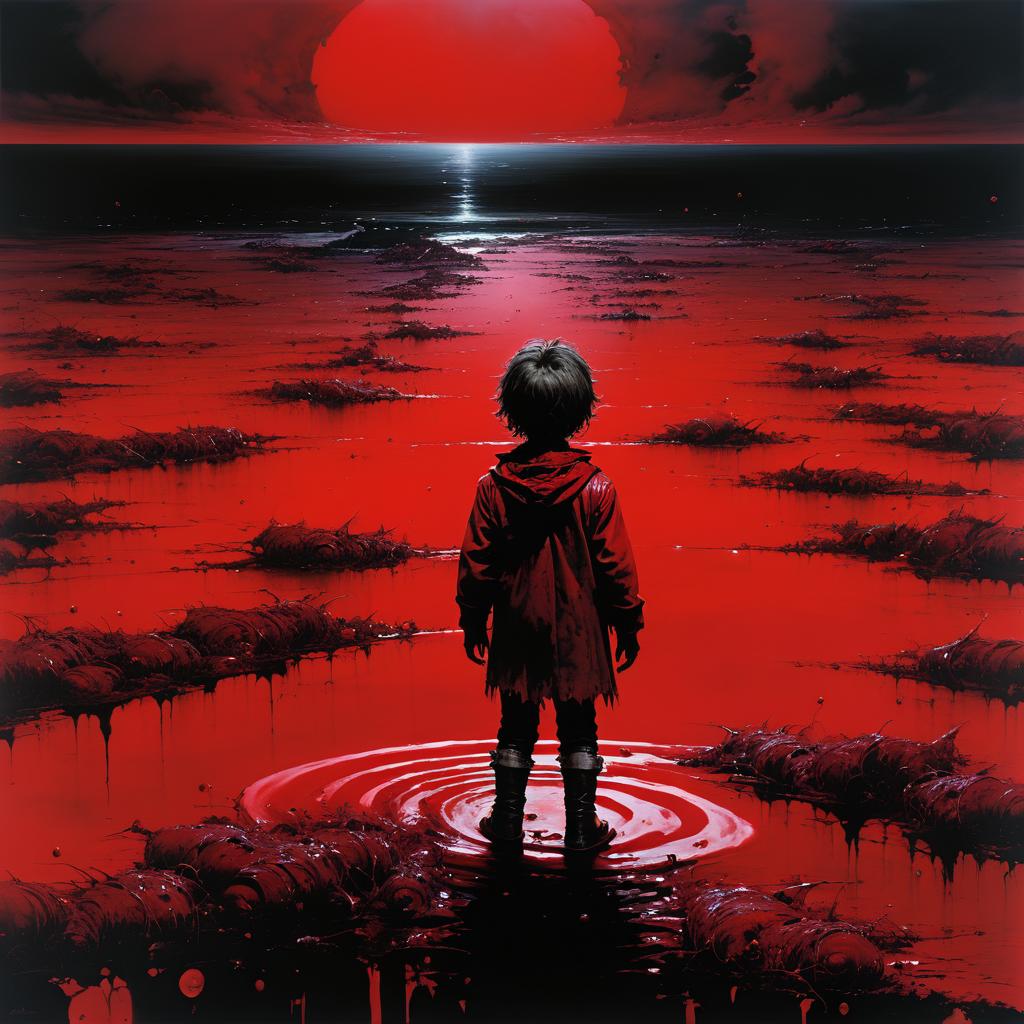 Haunting Childhood in a Crimson Sea