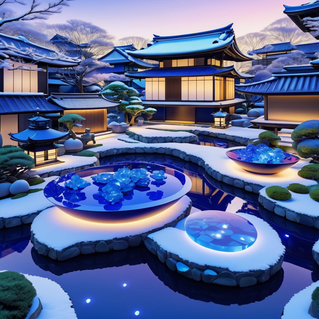 Stunning Zen Garden with Koi Sculpture