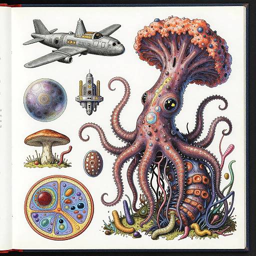 Eternal Chimera: Surreal Scientific Anatomy