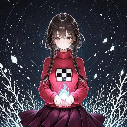 Illustration of Monoe, yume nikki in the style of Arim0k0