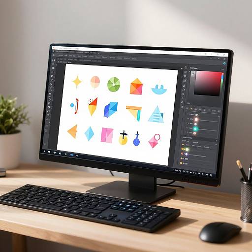 Colorful Clipart Maker Workspace