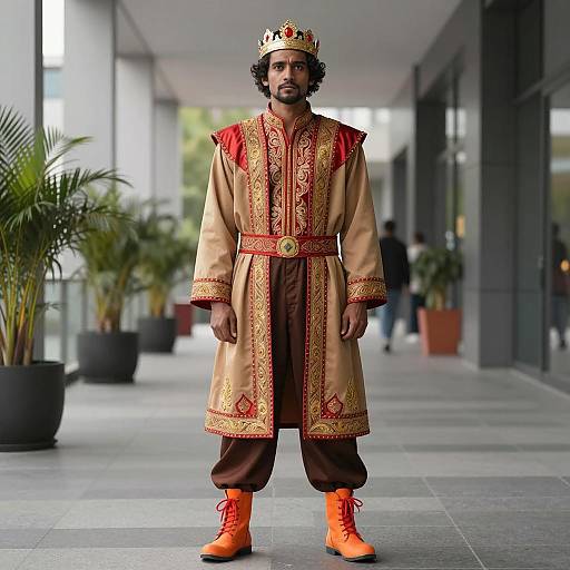 Photorealistic Urban Costume in Modern Setting