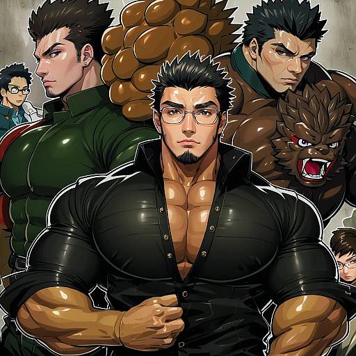 Illustration of Motoori shiro, tokyo afterschool summoners in the style of Akaga hirotaka