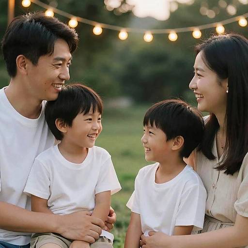 Cozy Summer Evening Family Gathering