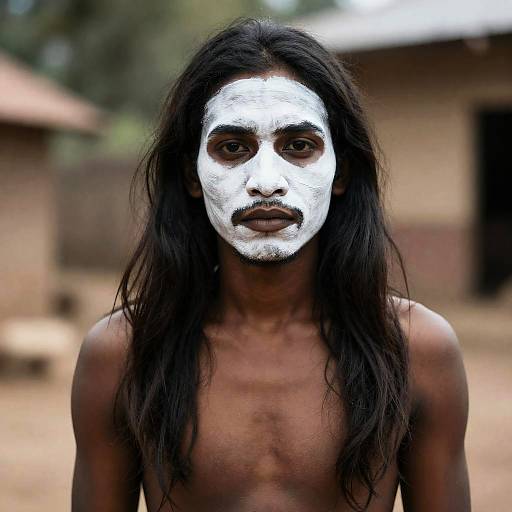 Rafiki-Inspired Painted Face Portrait