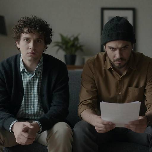 Intense Portraits of Two Men in Shadows