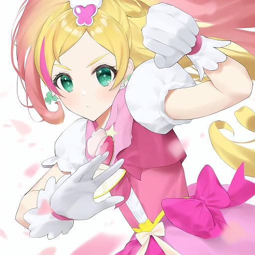 Illustration of Haruno haruka, precure in the style of Hyouuma