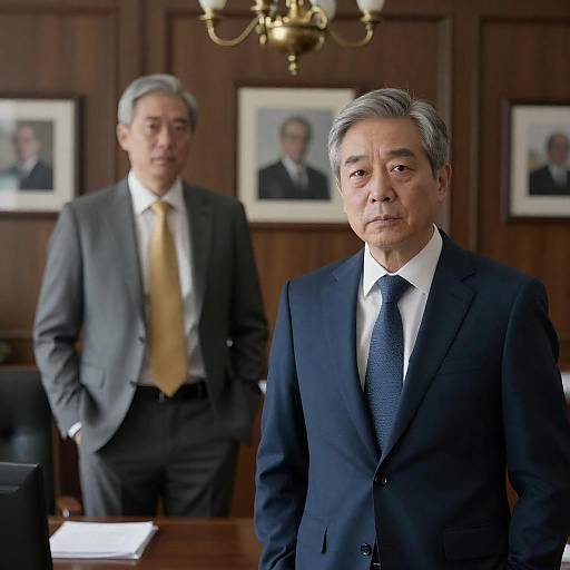 Men in Classic Office Setting