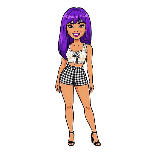 Smiling Woman in Ivory Lace Top