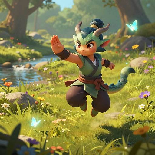 Sunlit Kobold Monk Spinning Palm Strike