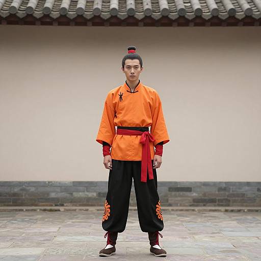 Young Man in Traditional Shang-Chi Costume