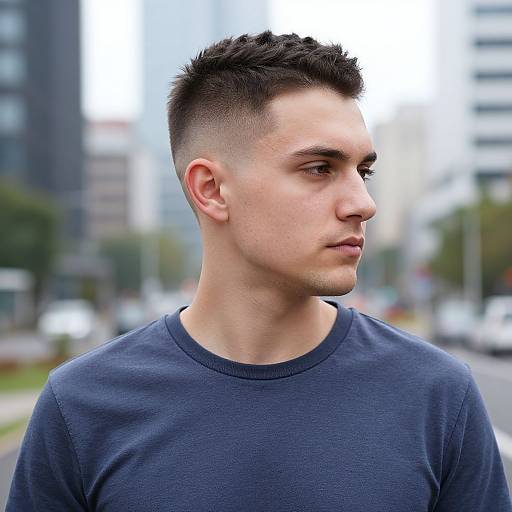 Fit European Man with Faux Hawk