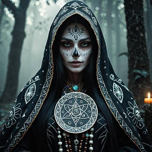 Elven Sorceress in Ceremonial Attire Elven Sorceress in Ceremonial Attire