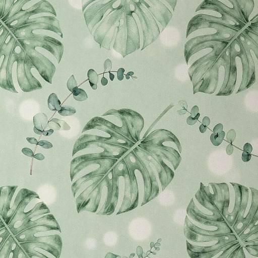 Calming Botanical Green Wallpaper