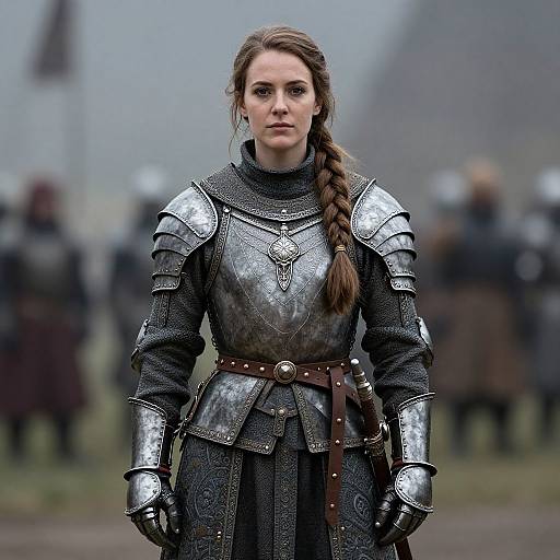 Celtic Woman Warrior in Armor