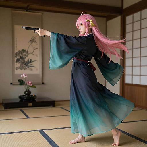 Playful Admiral in Tatami Alcove