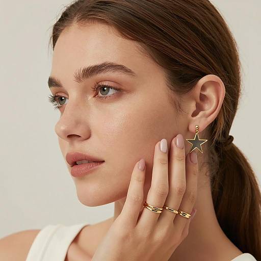 Warm Close-Up of a Serene Woman