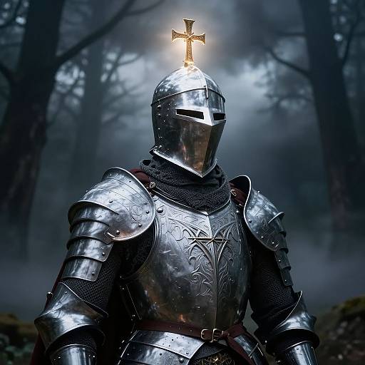 Holy Crusader Armor in Gothic Light