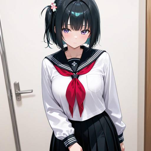 Illustration of Amemori sayo, nijisanji in the style of Nekoya (liu)