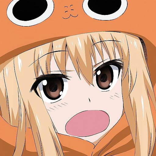Illustration of Doma umaru, himouto! umaru-chan in the style of Henshako