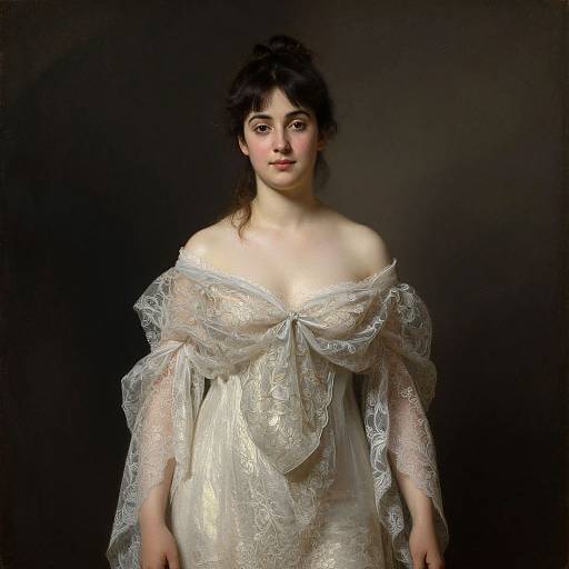 Elegant Classical Portrait in Bouguereau Style