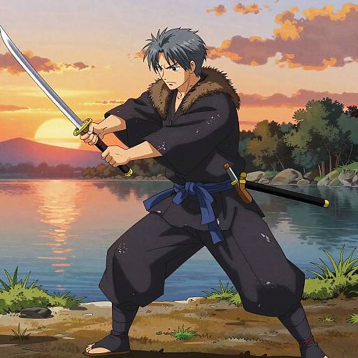 Seasoned Ronin Practicing Silent Strikes