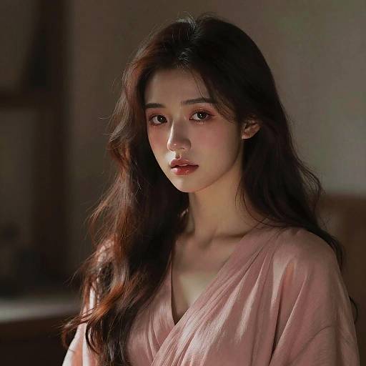 Soft Anime Portrait of Quiet Vulnerability