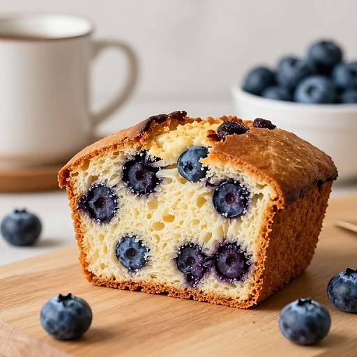 Blueberry Muffin Bread Cross-Section