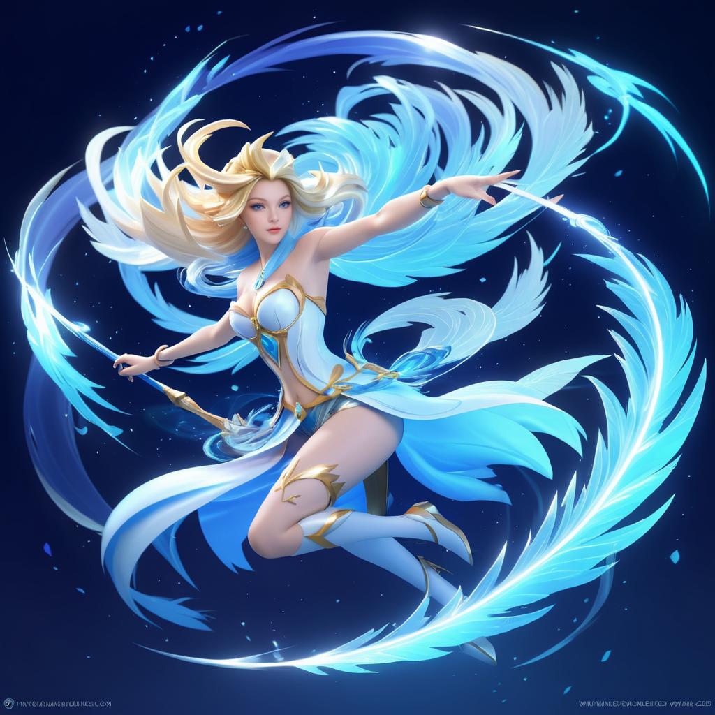 Ethereal Wind Mage Character Design