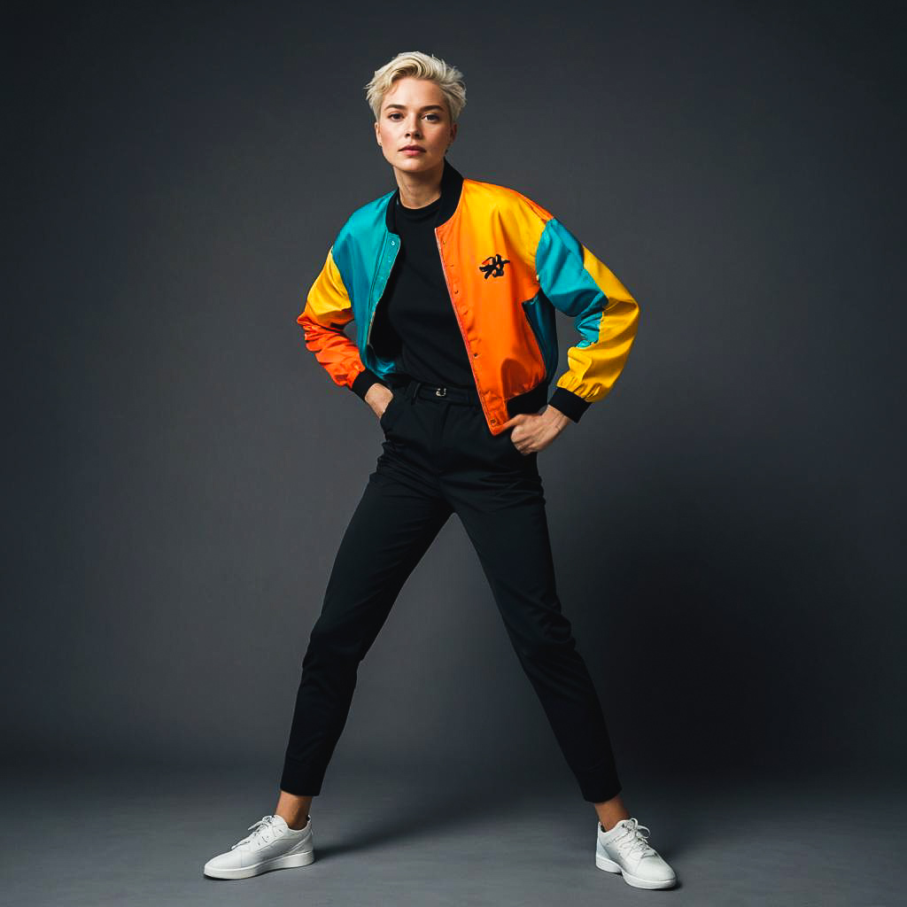 Vibrant Dance Photo of Non-Binary Person