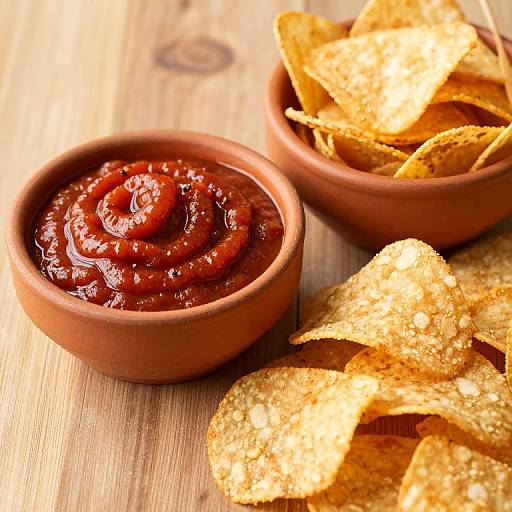 Vibrant Salsa and Crispy Chips