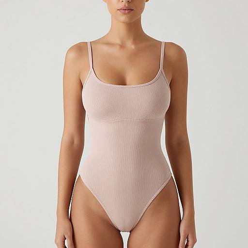 Minimalist Blush Pink Bodysuit