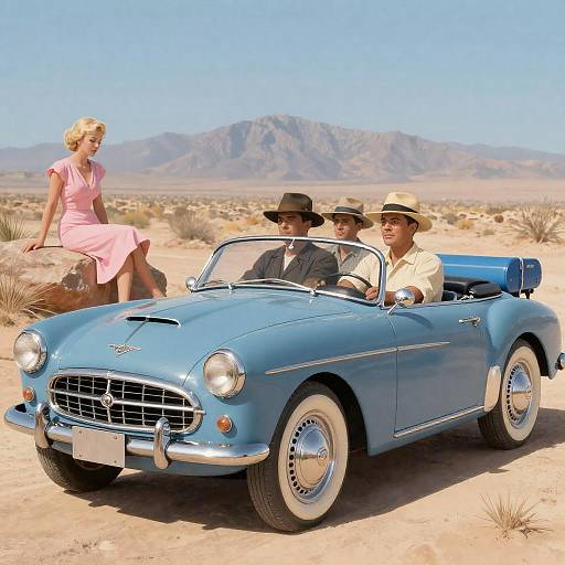 Retro Road Trip with Classic Convertible