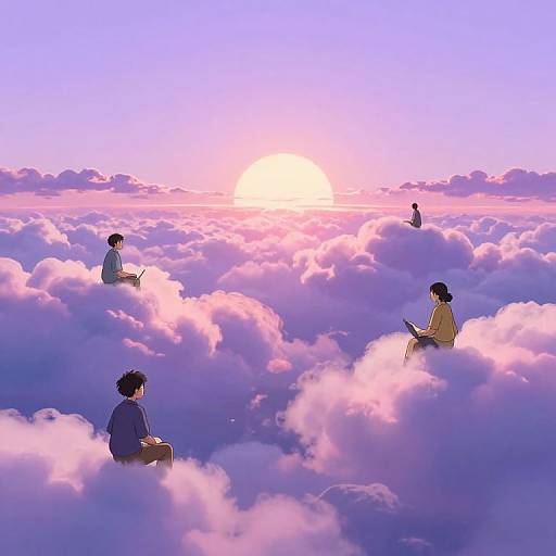 Studio Ghibli Style Cloud Workforce