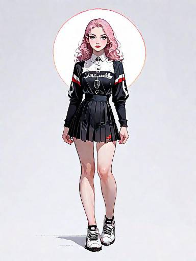 Chic Minimalist Fashion Illustration