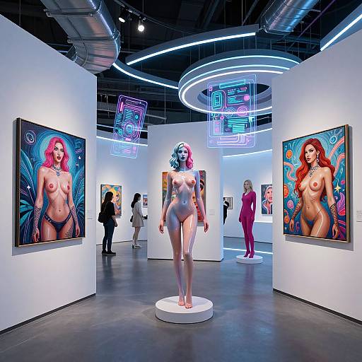 Futuristic NSFW AI Art Gallery