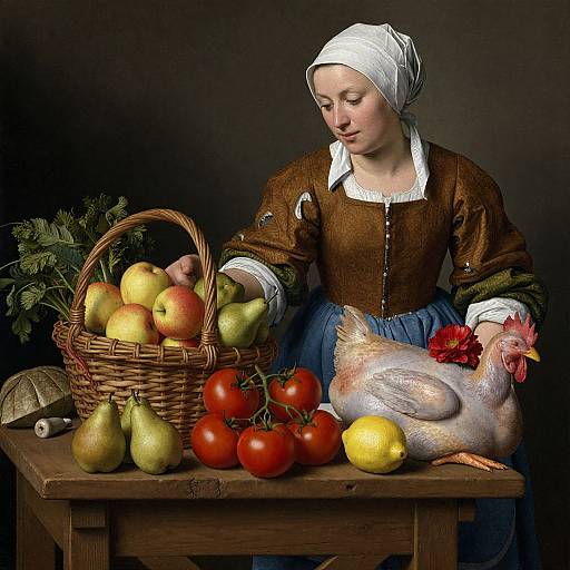 Market Woman with Bountiful Harvest