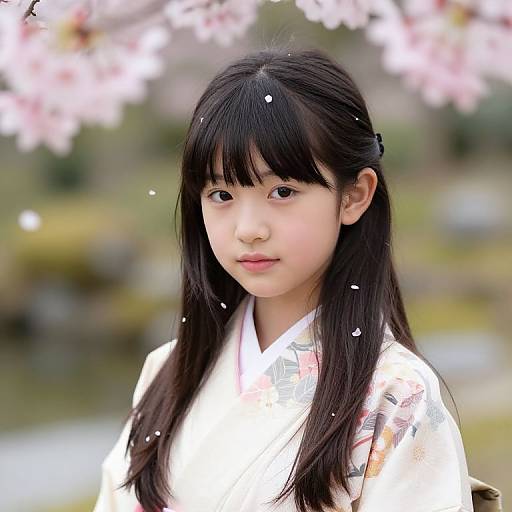 Serene Portrait of Chika in Kimono