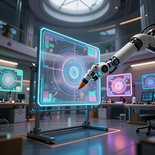 Futuristic High-Tech Art Studio