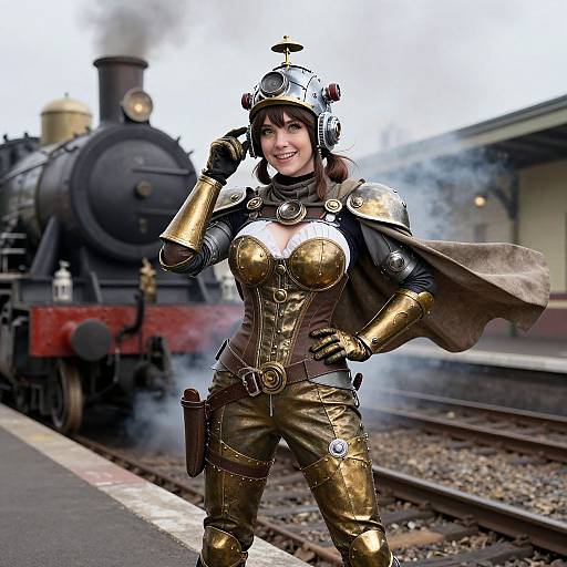 Cinematic Steampunk Cosplay Portrait